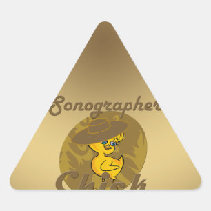 Sonographer Chick #6 Triangle Sticker