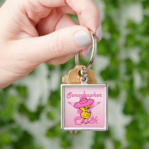 Sonographer Chick #8 Key Ring