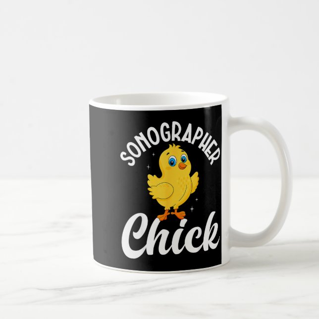 Sonographer chick - ultrasound tech sonography  coffee mug (Right)