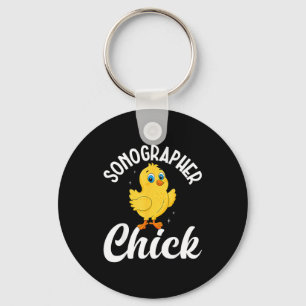Sonographer chick - ultrasound tech sonography  key ring