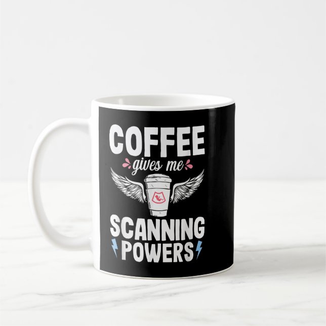 Sonographer Coffee Ultrasound Tech Medical Sonogra Coffee Mug (Left)