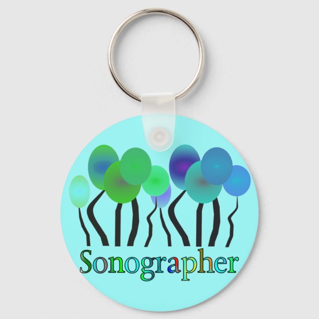 Sonographer Gifts Key Ring (Front)