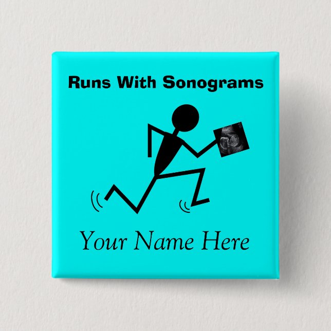 Sonographer Name Badge Customisable (Front)