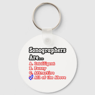 Sonographer Quiz...Joke Key Ring