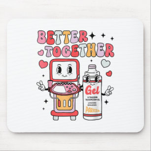 Sonographer Valentines Day Ultrasound Technologist Mouse Pad