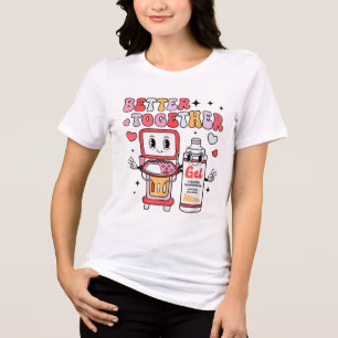 Sonographer Valentines Day Ultrasound Technologist Tri-Blend Shirt