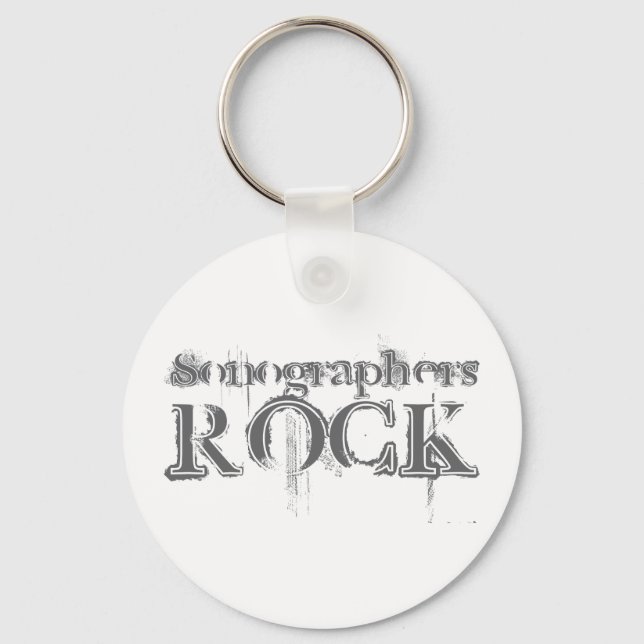 Sonographers Rock Key Ring (Front)