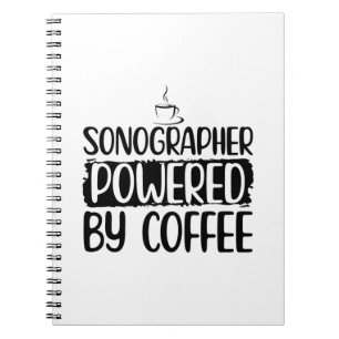 Sonography Coffee Sonographer Ultrasound Gifts Notebook