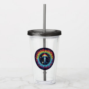 Sonography-Colourful Ultrasound Waves-Physics Acrylic Tumbler