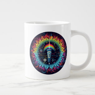 Sonography-Colourful Ultrasound Waves-Physics Large Coffee Mug