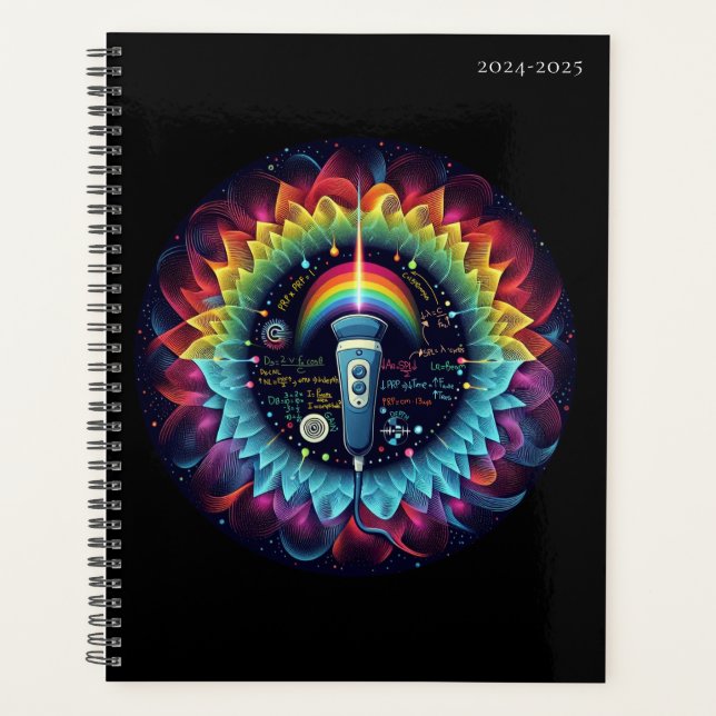Sonography-Colourful Ultrasound Waves Planner (Front)