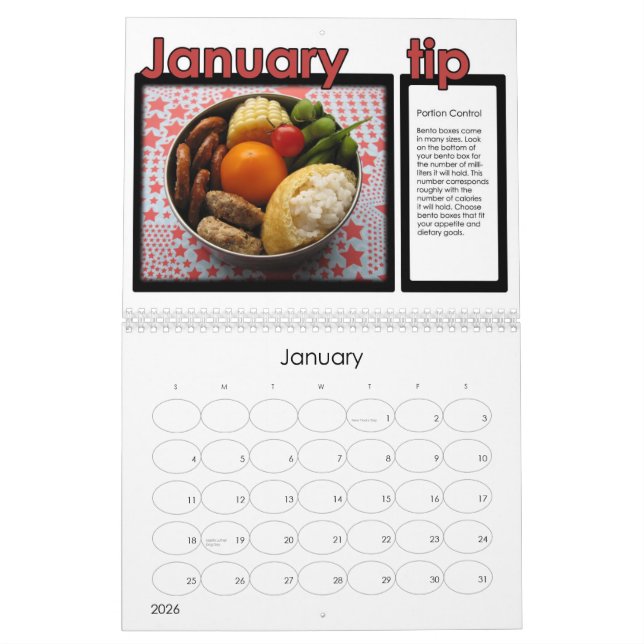 Sonoma Bento 2011 Calendar (Jan 2026)