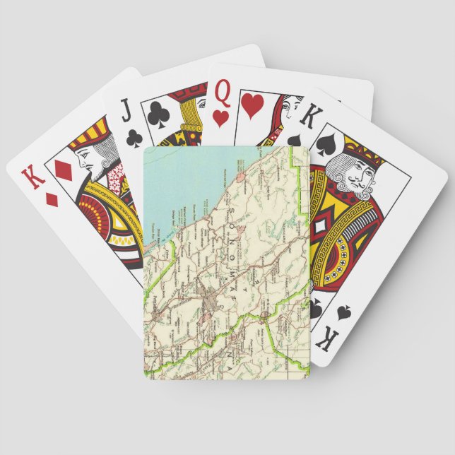 Sonoma CA Vintage Map Playing Cards (Back)