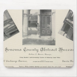 Sonoma County Abstract Bureau, California Mouse Pad