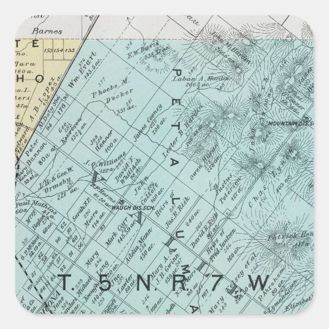 Sonoma County, California 13 Square Sticker (Front)