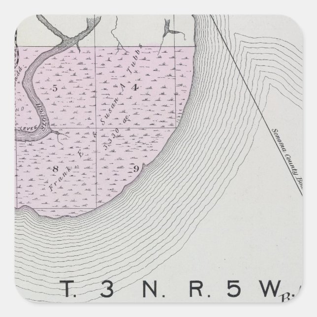 Sonoma County, California 24 Square Sticker (Front)