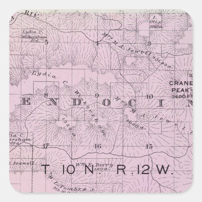 Sonoma County, California 27 Square Sticker (Front)