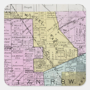 Sonoma County, California 27 Square Sticker