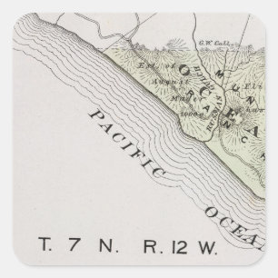 Sonoma County, California 28 Square Sticker