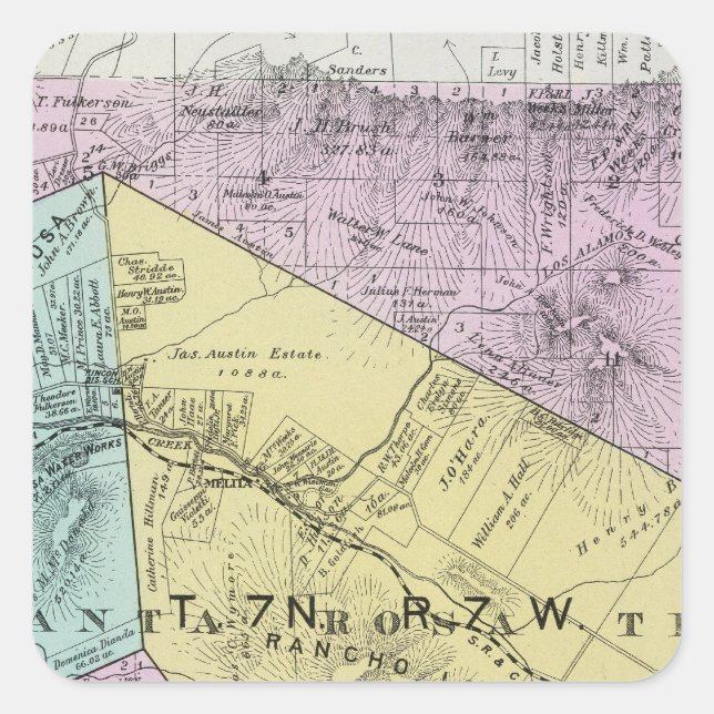 Sonoma County, California 4 Square Sticker (Front)