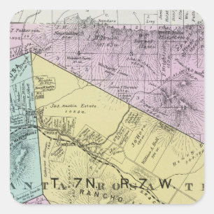 Sonoma County, California 4 Square Sticker
