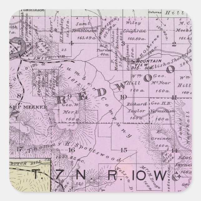 Sonoma County, California 8 Square Sticker (Front)