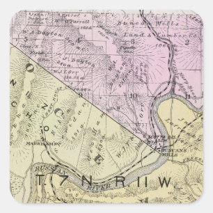 Sonoma County, California 8 Square Sticker