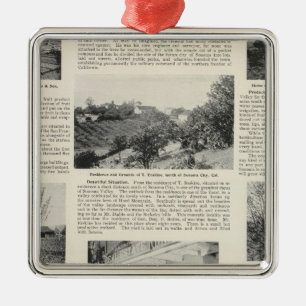 Sonoma Farms, California Metal Ornament