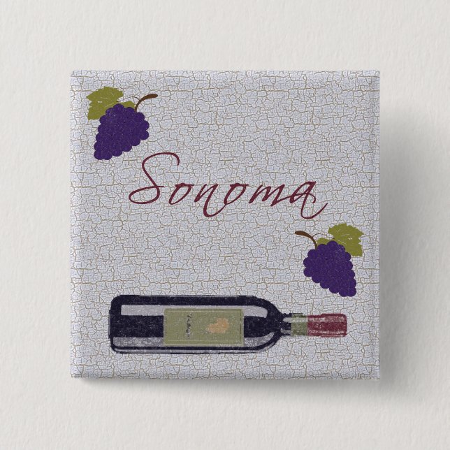 Sonoma Magnet 15 Cm Square Badge (Front)