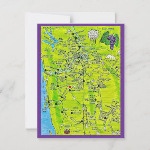 Sonoma Wine country Wineries Postcard