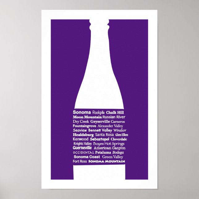 Sonoma Wine Purple Print (Front)