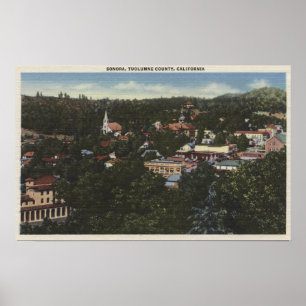 Sonora, CaliforniaAerial ViewSonora, CA Poster