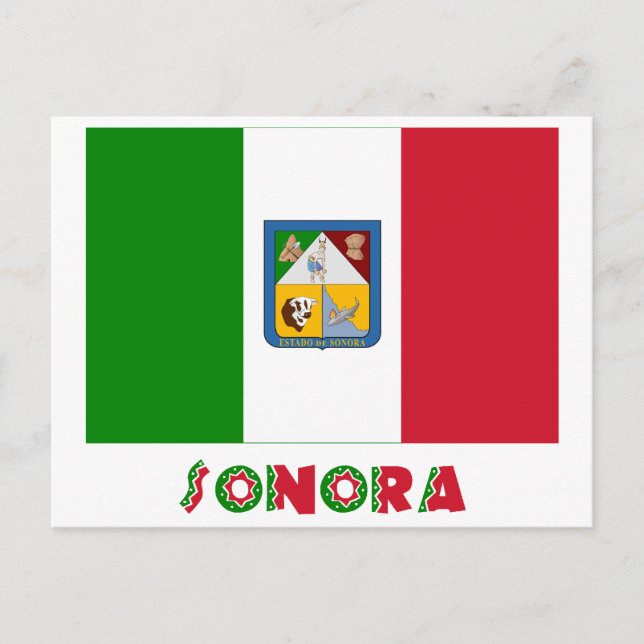 Sonora Unofficial Flag Postcard (Front)