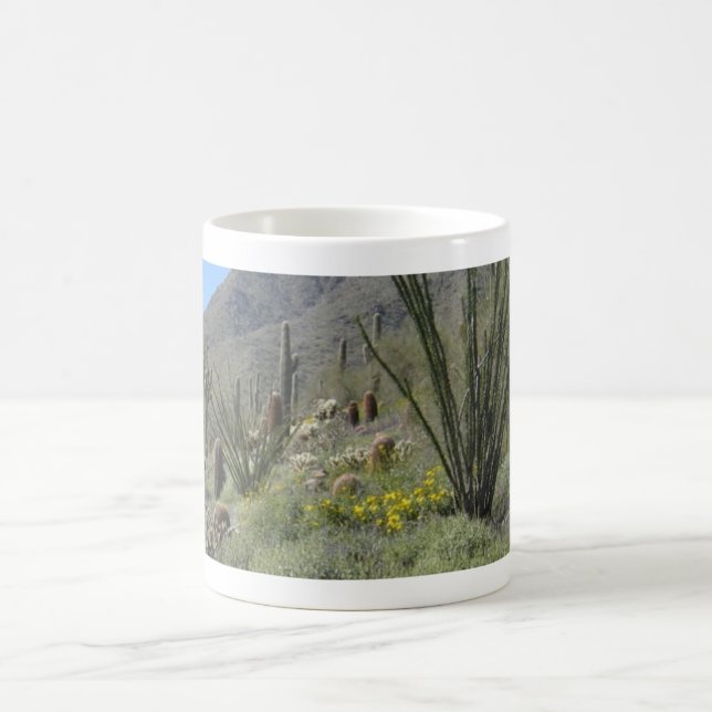 Sonoran Desert in bloom Coffee Mug (Center)
