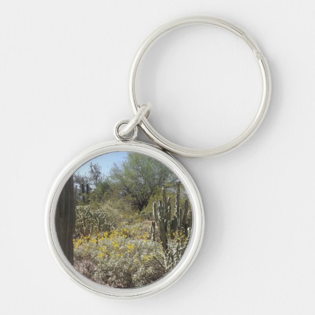 Sonoran Desert Round Keychain (Front)