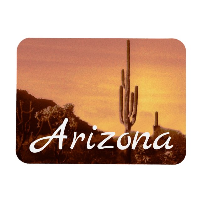 Sonoran Desert Sunset, Arizona Magnet (Horizontal)
