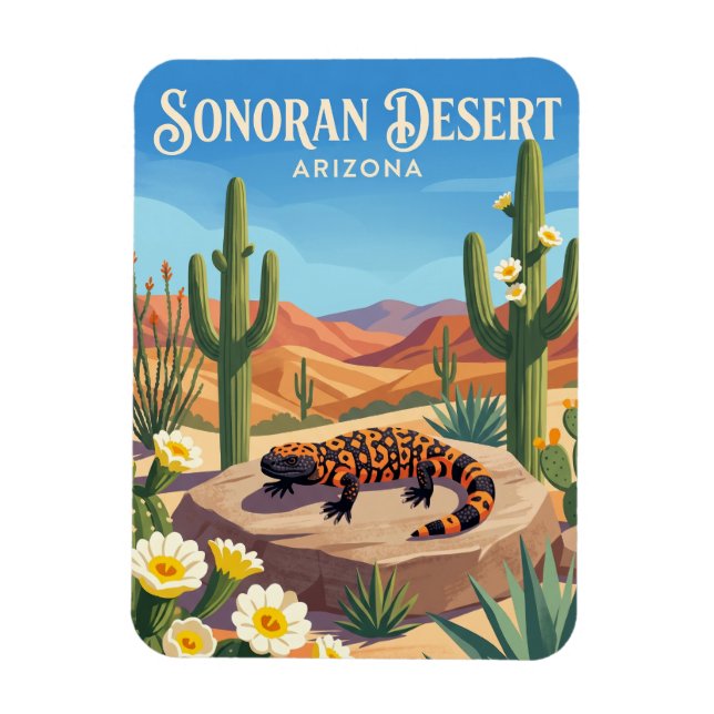 Sonoran Desert USA Magnet (Vertical)