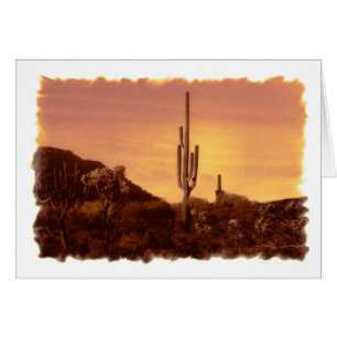 Sonoran sunset card