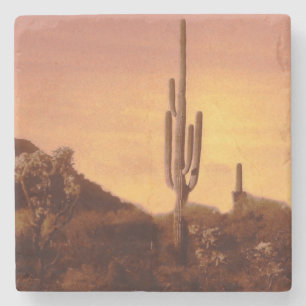 Sonoran sunset stone coaster