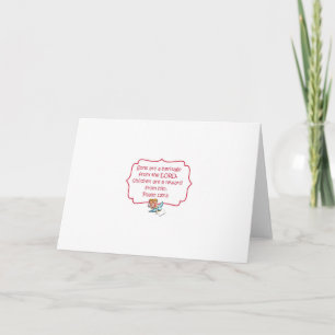 Sons Are a Heritage From the Lord Blank Greeting C Card