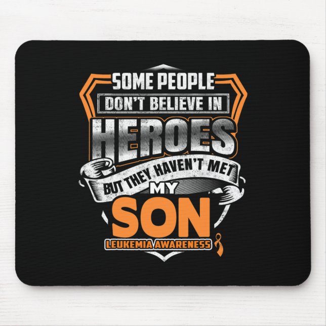 Son's Fight Is My Fight Leukaemia Awareness  Mouse Pad (Front)