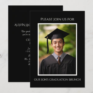 Son's Graduation Picture Brunch Invitation