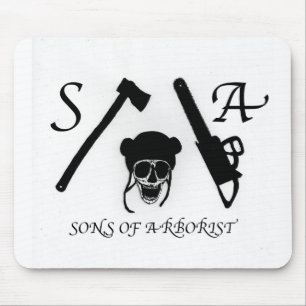 Son's of Arborist chainsaw tree surgeons Mouse Pad