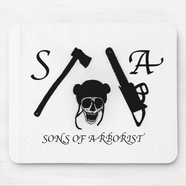 Son's of Arborist chainsaw tree surgeons Mouse Pad (Front)