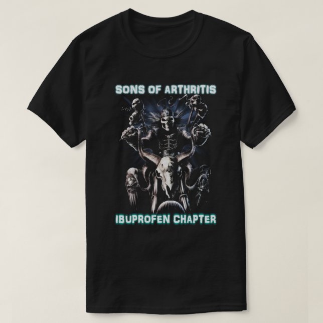 Sons of Arthritis Mens Ibuprofen Chapter Short Sle T-Shirt (Design Front)