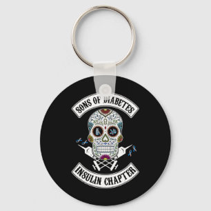 Sons Of Diabetes Insulin Chapter Skull Diabetes Aw Key Ring