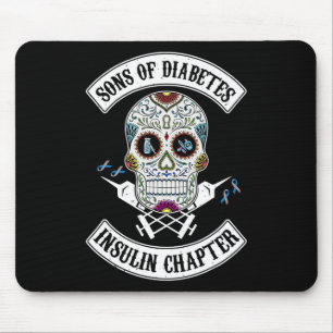 Sons Of Diabetes Insulin Chapter Skull Diabetes Aw Mouse Pad
