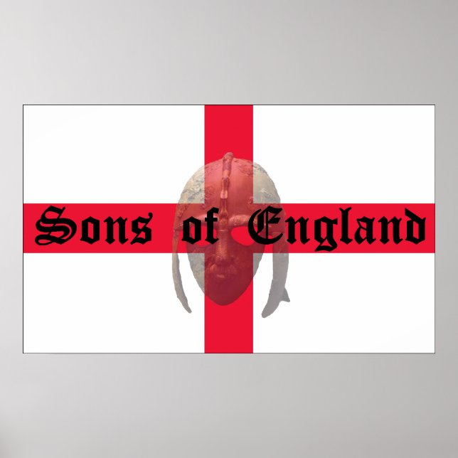 Sons of England  Anglo Saxon helmet Poster (Front)