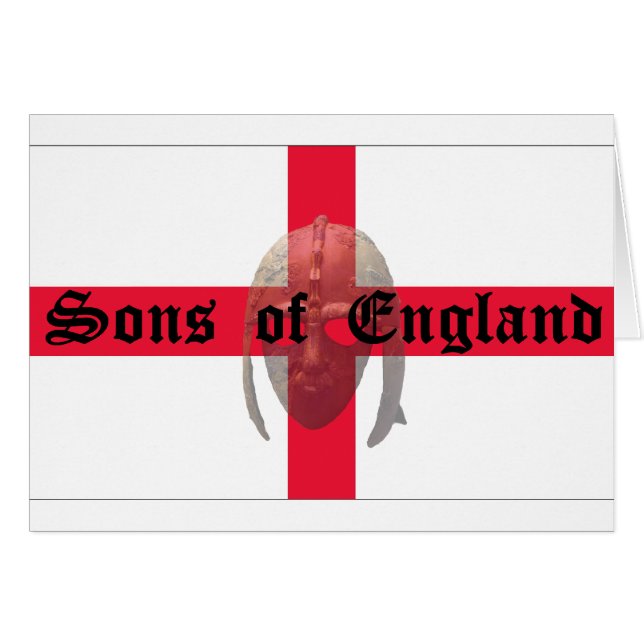 Sons of England text Saxon Helmet (Front Horizontal)