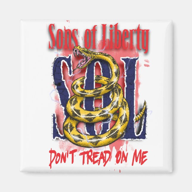 Sons of Liberty DON'T TREAD ON ME magnet (Front)
